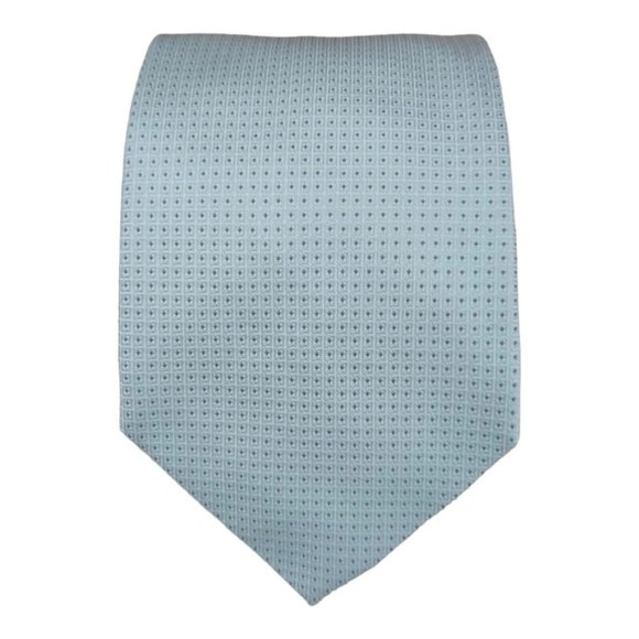 BURBERRY LONDON Green Geometric Logo Silk Tie ITALY 60"/ 3.6" EC - Picture 1 of 7